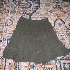 Princess Polly Green Girly Skirt